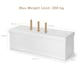 image 2 of COSTWAY Foldable Storage Ottoman Bench Large Storage Chest with Divider