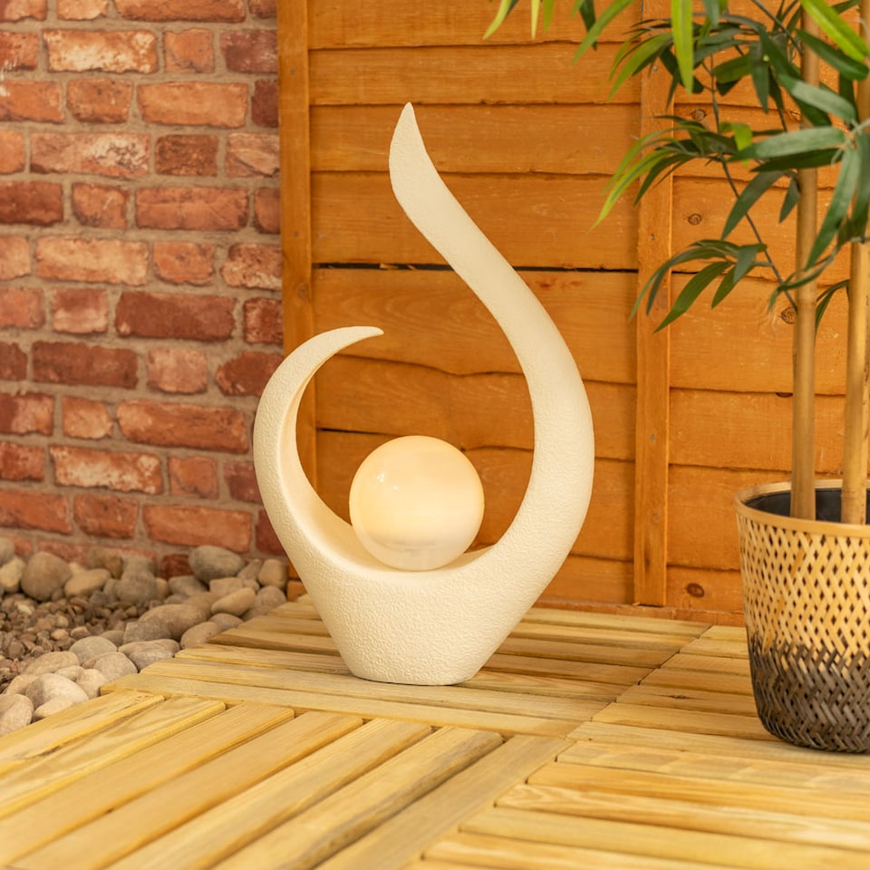 image 1 of ValueLights Solar Powered Large Abstract Garden Ornament Light | Multi