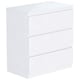 image 1 of Vida Designs Denver 3 Drawer Chest of Drawers Bedroom Storage, White