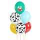 image 2 of Assorted Farm Latex Balloons 30cm / 12 in - Pack of 6