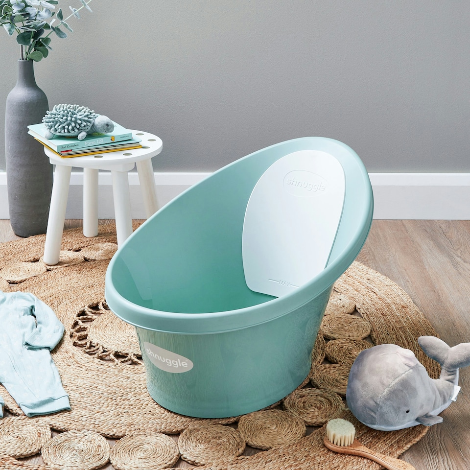 image 1 of Shnuggle Baby Bath | Newborn baby bath Support with Bum Bump | Compact Bathtub for babies | Bath Seat Suitable from Birth