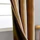 image 2 of Ochre Velvet Darkening Eyelet Curtains - 46x54 Inch Drop - 2 Panel | Yellow | One Size