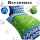 image 6 of VELVETIO Goal Duvet Cover Set Luxury Reversible Kids Printed Beddings Blue | Single