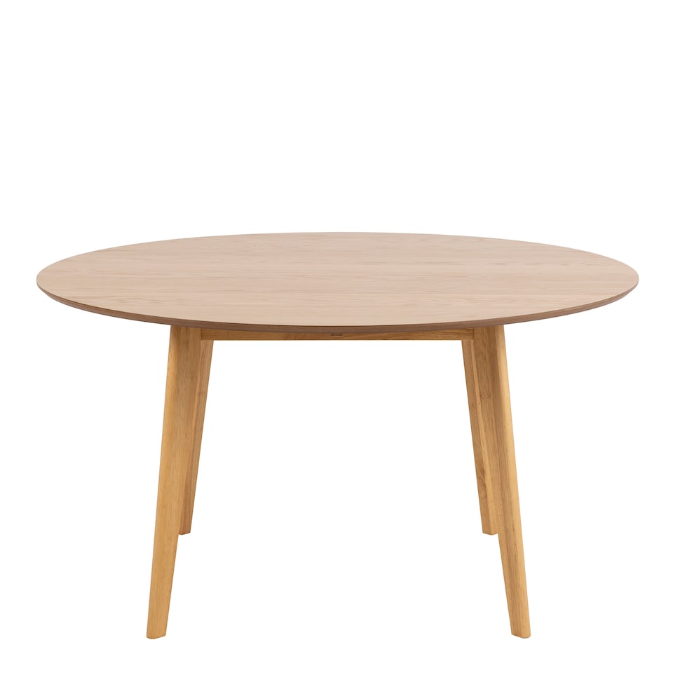 image 1 of Roxby Round Dining Table in Oak 140x76cm