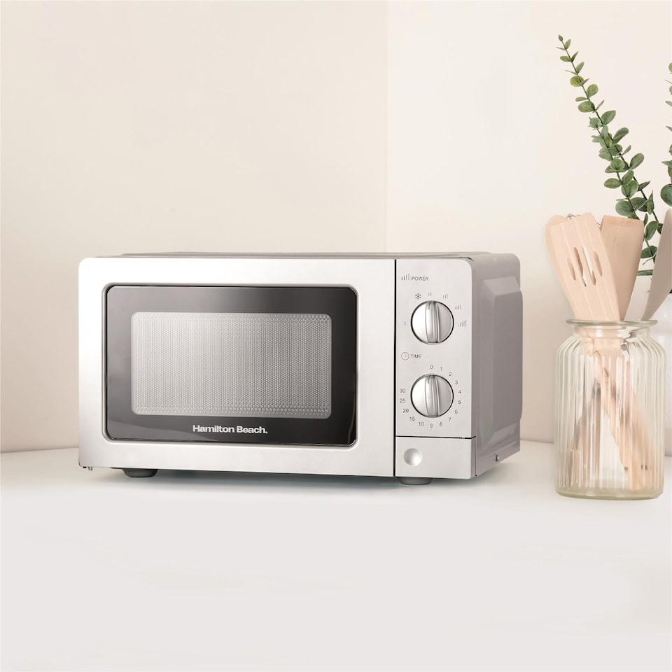 image 1 of Hamilton Beach 20L Standard Silver Microwave