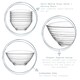 image 2 of LAV Derin Glass Serving Bowls - 11cm - Clear - Pack of 6 Clear