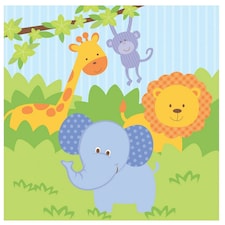 Creative Party Forest Friends Plastic Party Table Cover - Multicoloured - One Size