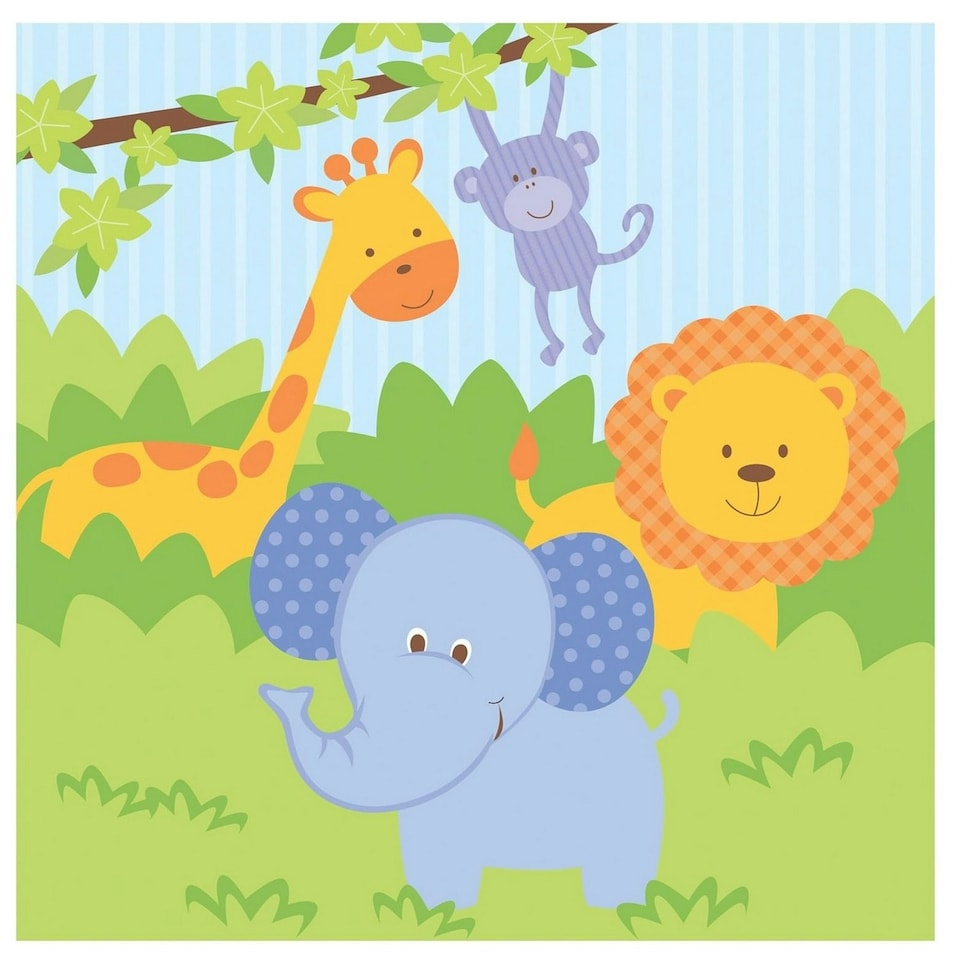 Creative Party Forest Friends Plastic Party Table Cover - Multicoloured - One Size