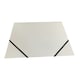 image 1 of Pack of 120 Janrax A4 White Laminated Card 3 Flap Folders with Elastic Closure | White