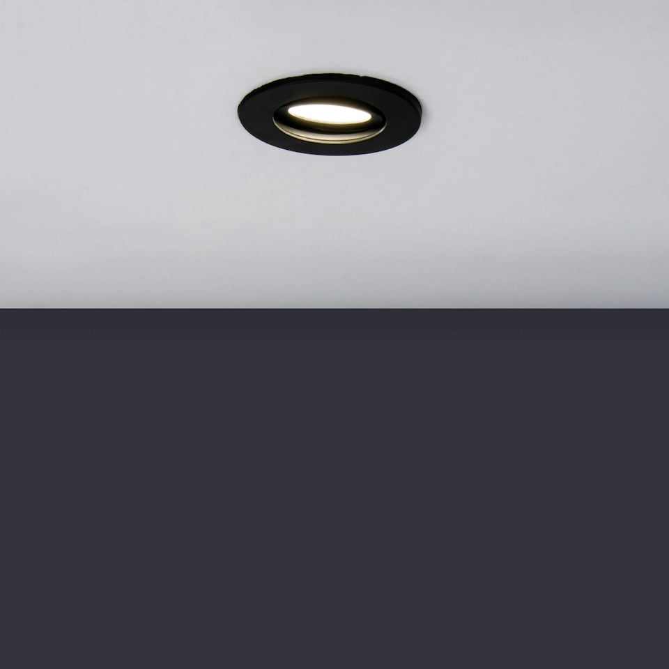 image 1 of BHS Cal LED Fire Rated IP65 Recessed Spotlight | Black | Satin Black | 1