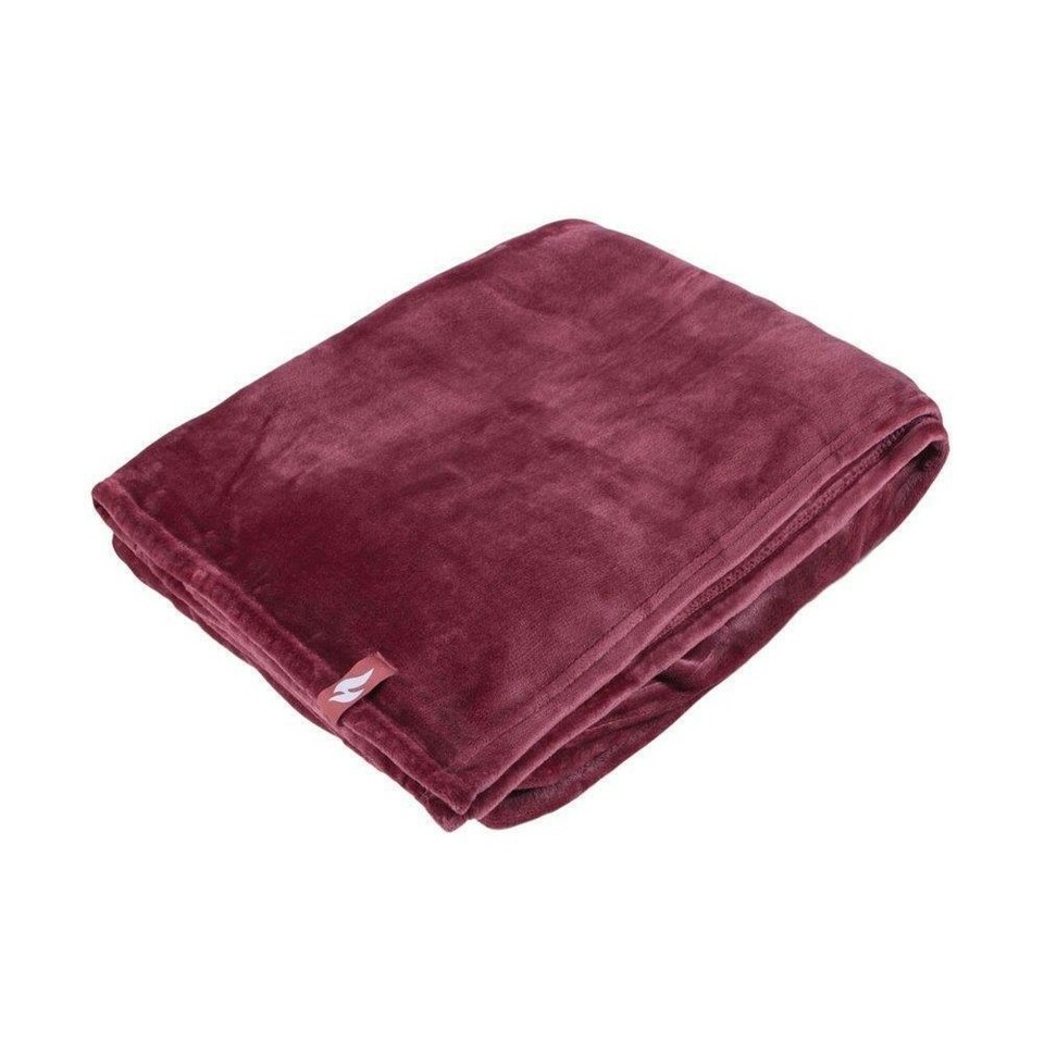 image 1 of Heat Holders Blanket - Cherry Red - One Size