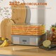 image 6 of HOMCOM 5 Tier Food Dehydrator, 245W for Drying Fruit, Meat, Vegetable, Black