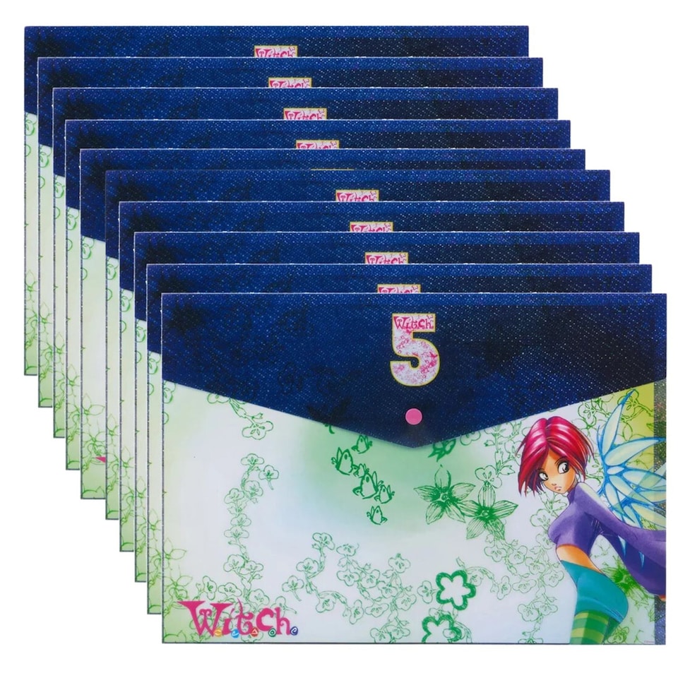 image 1 of W.I.T.C.H. Handy Plastic Folders | Multi | 10