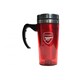 image 2 of Arsenal FC Official Football Travel Mug - Red/Silver - One Size