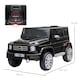 image 7 of HOMCOM Mercedes Benz G500 12V Kids Electric Ride On Car w/ Remote Control Black