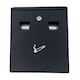 image 2 of Wall Mounted Outdoor Pub Ashtray Ash Tray Cigarette Steel Bin