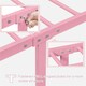 image 4 of Yaheetech 3ft Single Metal Bed Frame with Slatted Headboard Pink