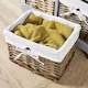 image 5 of Chest Of Drawers Hallway Storage Organiser Wooden Wicker Baskets Fully Assembled | Grey