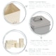 image 2 of Harbour Housewares Cream Vintage Metal Kitchen Flour Canister Kitchen Caddy Kitchen Storage Containers Canisters