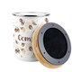 image 5 of Acorns & Oak Leaves Compost Caddy - Metal 2L Decorative Kitchen Food Waste Bin