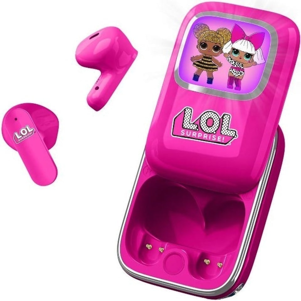 image 1 of OTL L.O.L Surprise! Slide Open TWS Earphones Pink