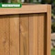 image 5 of GEEZY Wooden Rectangular Garden Flower Planters Brown Set of 2
