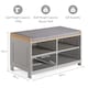 image 8 of VonHaus Grey Hallway Shoe Storage Bench with Seat | Grey | 1