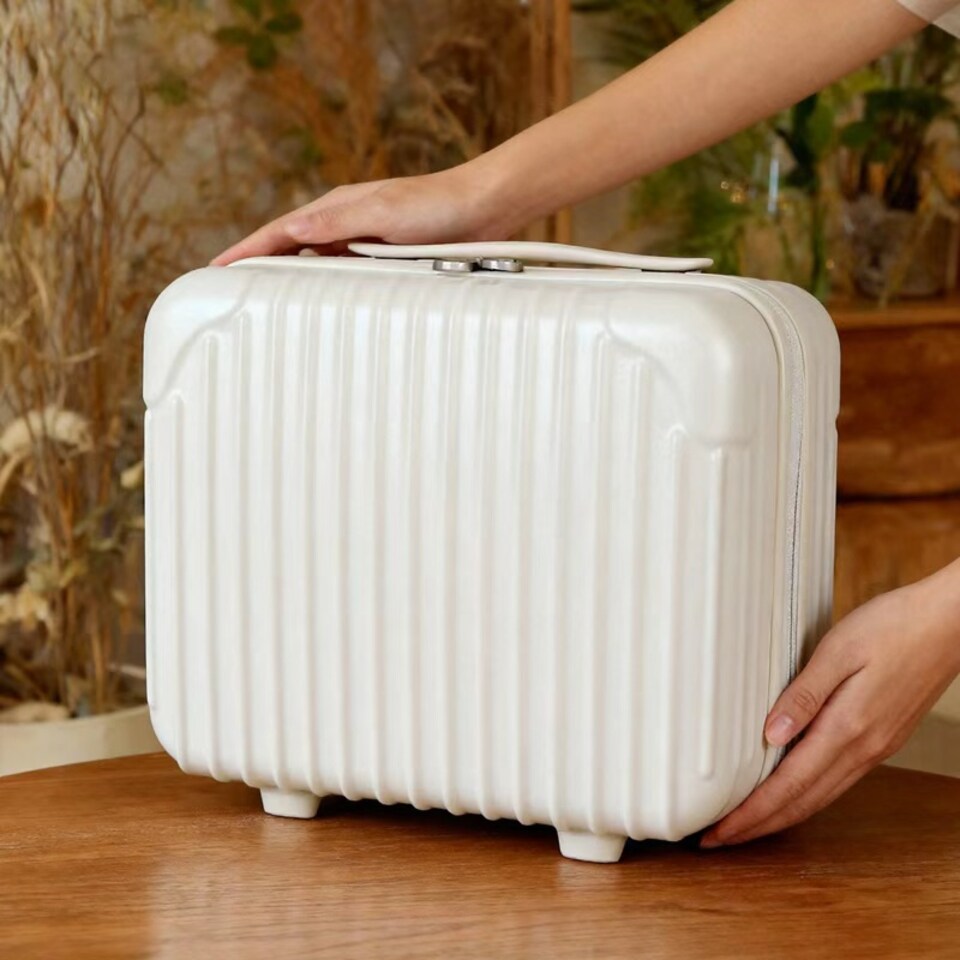 image 1 of Travel Makeup Vanity Case Lightweight Strap-on Toiletries Organiser