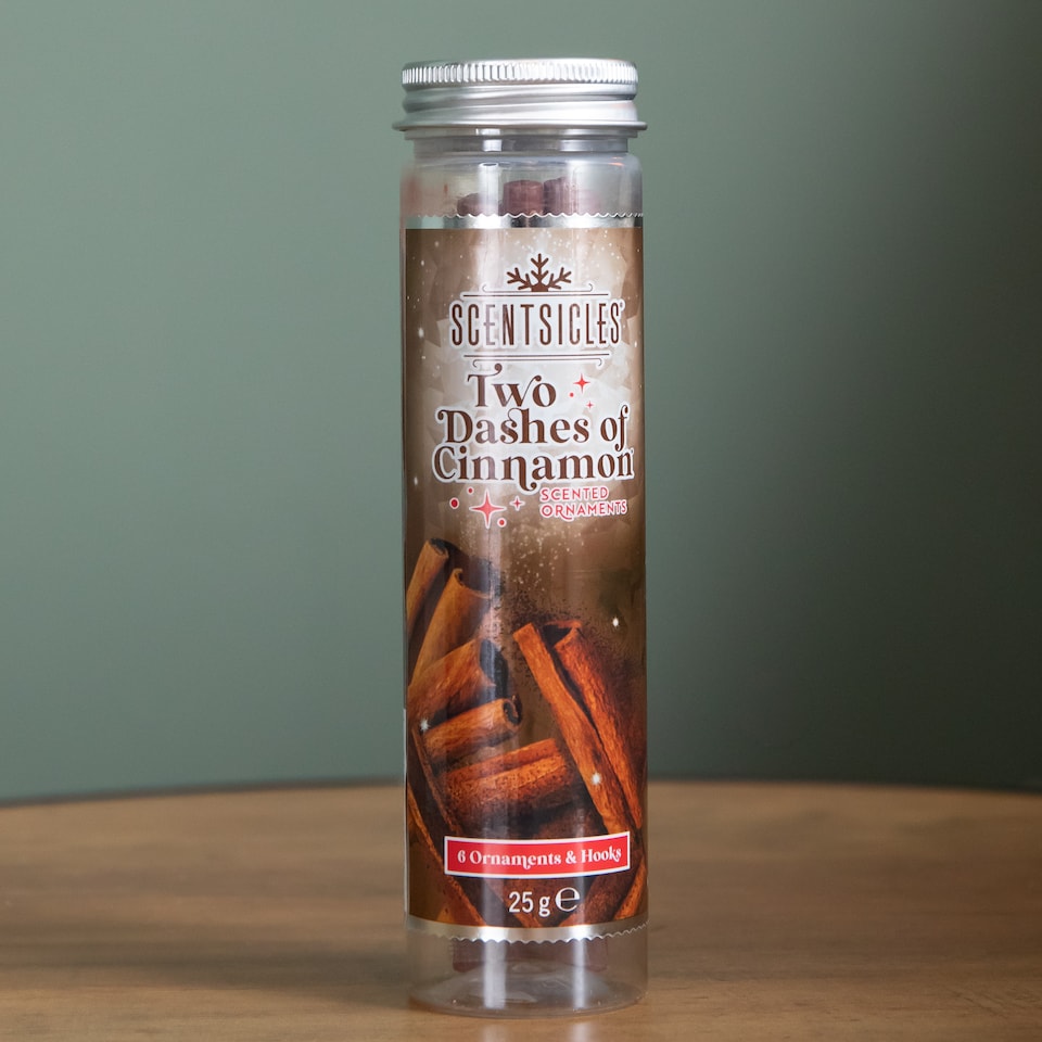 image 1 of 6 Scentsicles Scented Hanging Ornaments Sticks - Two Dashes of Cinnamon
