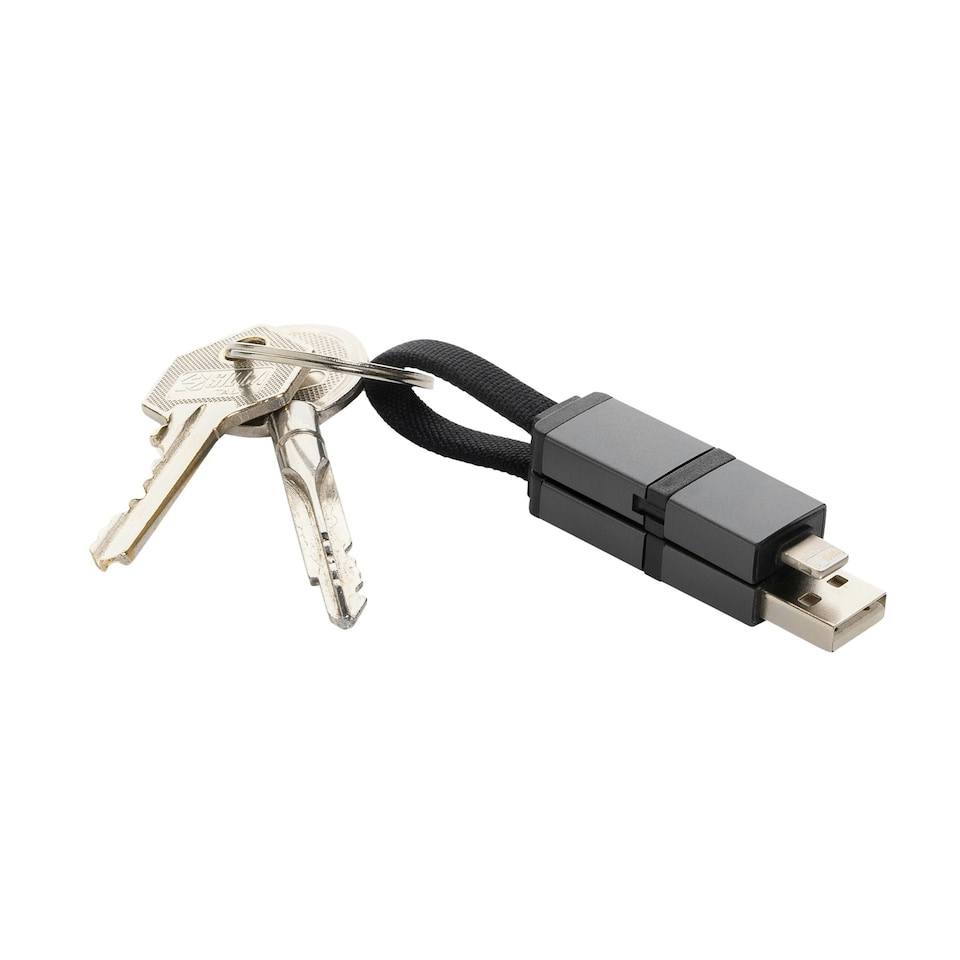 image 1 of XD Xclusive Terra 4 in 1 Recycled Aluminium Charging Cable - Grey - One Size