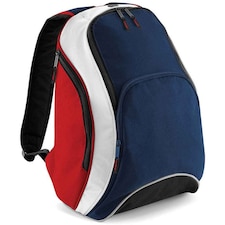 Bagbase Teamwear Backpack | Blue | French Navy/Classic Red/White | One Size | 1