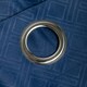 image 4 of Diamo Blackout Ring Top Eyelet Curtains - 168cm x 229cm - Blue