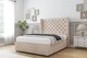 image 2 of Sloomy Dior Sand Naples Divan Bed With Mattress 2 Drawers Footend With 54" Wingback Headboard 6' Super King | Cream | Sand | Super King | 1