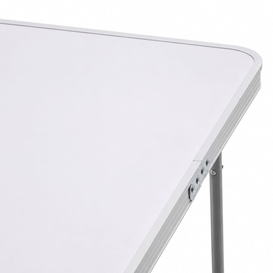 image 1 of 80cm Portable Folding Outdoor Camping Kitchen Work Top Table | White