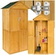 image 1 of Garden Shed with Pitch Roof - impregnated wood, Bitumen roofing felt Brown