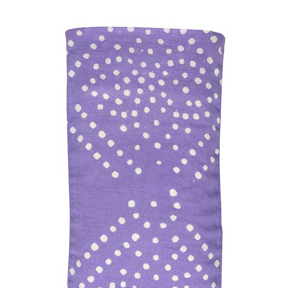 image 1 of Yoga-Mad Cotton Patterned Eye Pillow - Lilac - One Size