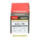 image 3 of Timco - Velocity Premium Multi-Use Screws - PZ - Double Countersunk - Yellow  (Size 6.0 x 70 - 200 Pieces)