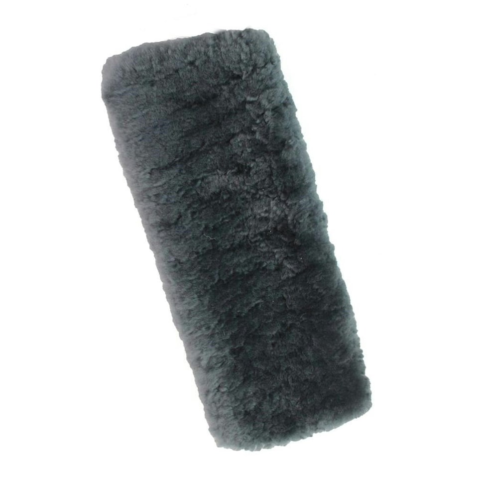 image 1 of Eastern Counties Leather Sheepskin Seat Belt Cover - Grey - 28cm