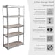 image 4 of Home Vida 5 Tier Heavy Duty Garage Shelves Adjustable Steel Shelving Storage Unit - Holds 875kg - Galvanised - 1 Bay
