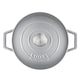 image 5 of Cooks Professional Set of 2 Cast Iron Casserole Dishes 20cm & 26cm | Grey | Grey | 2