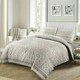 image 1 of Aaliyah Lace Effect Duvet Cover Set - Single - Silver