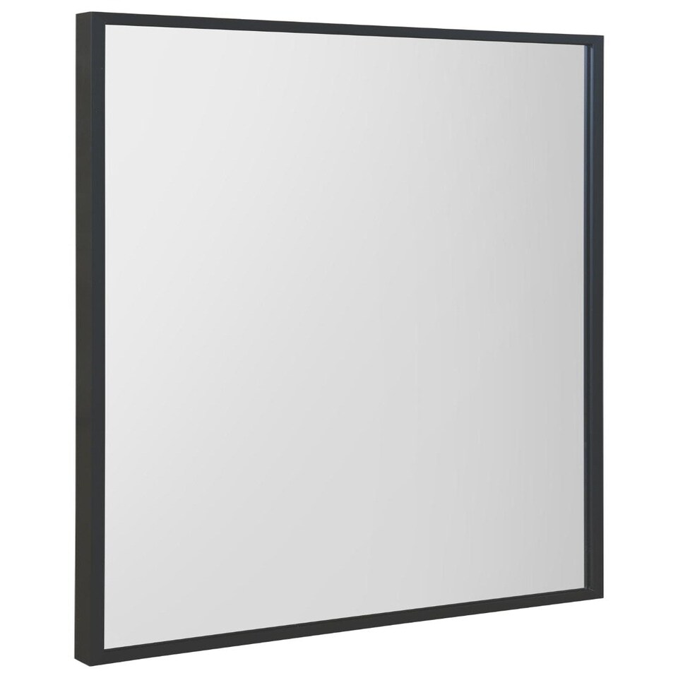 image 1 of The Artus - Black Aluminium Edged Wall Mirror 16" X 24" (40CM X 60CM) Black