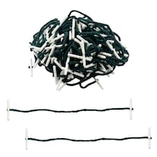 Pack of 100 152mm Plastic End Treasury Tags