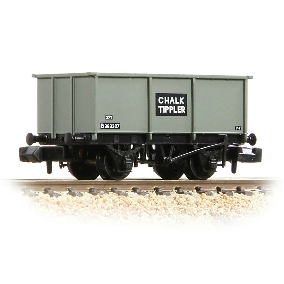 Graham Farish 27t Steel Tippler Wagon BR Grey 'Chalk' B383327