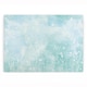image 1 of Pastel Blue Flowers Large Smooth Glass Worktop Saver - Floral Kitchen Chopping Board