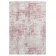 image 1 of KUKOON Washable & Non Slip Pink Abstract Living Room Area Rug 80cm x 150cm