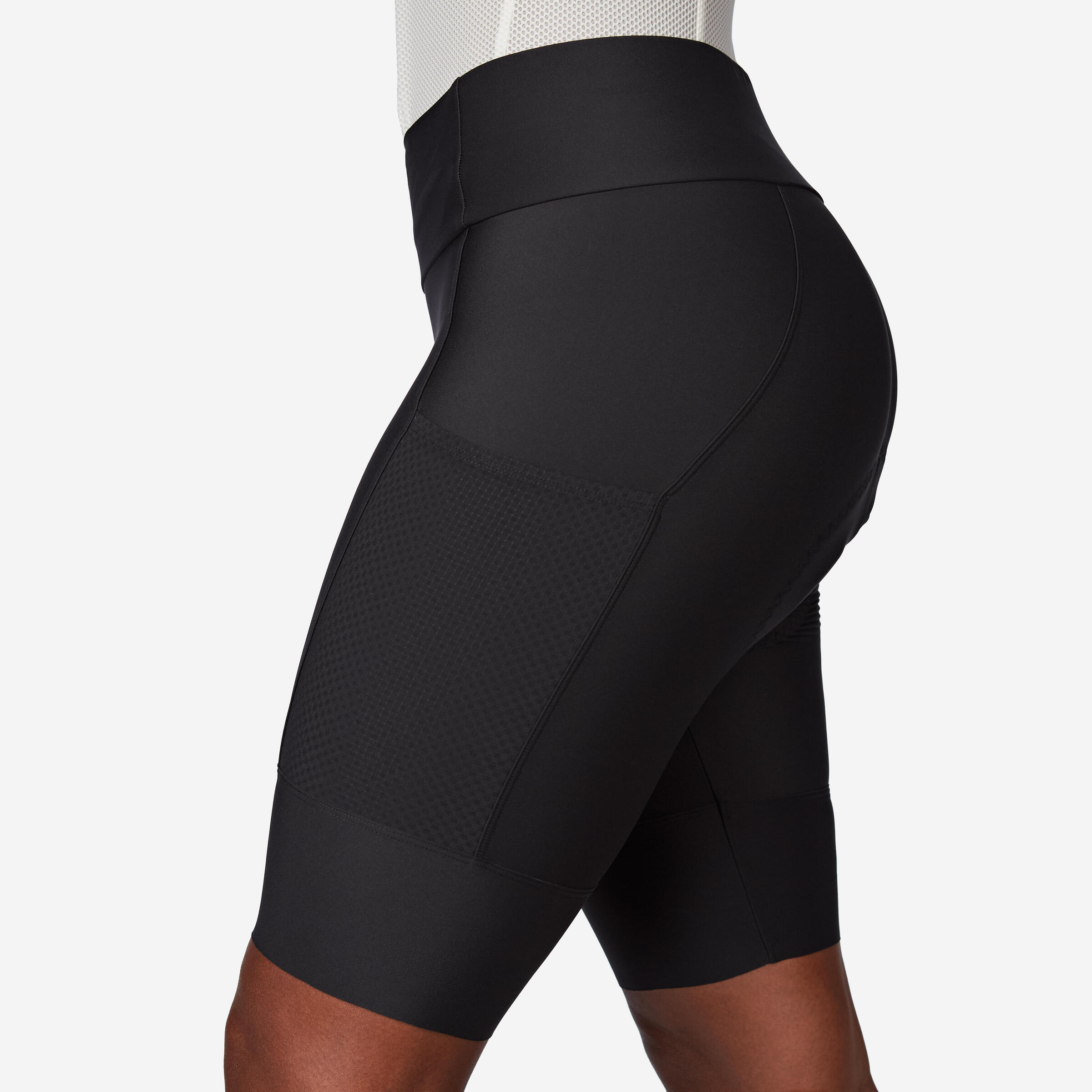 Decathlon Women s Bibless Endurance Road Cycling Shorts EDR Black Decathlon Women s Bibless Endurance Road Cycling Shorts EDR Black