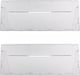 image 1 of SPARES2GO Plastic Drawer Flap Front Handle for Hotpoint RFA52 RFAA52 Fridge Freezer (Pack of 2)