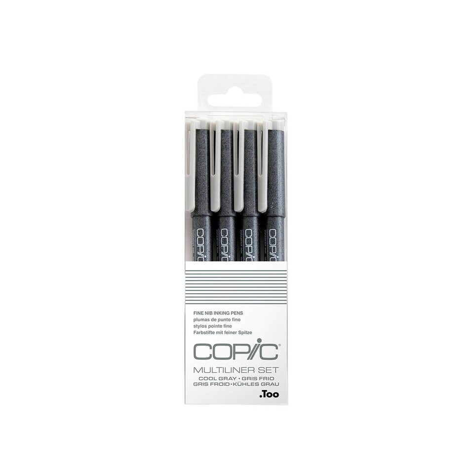 image 1 of Copic Multiliner, Cool Grey, Set of 4