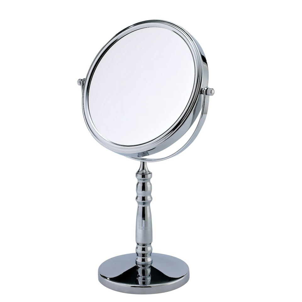 image 1 of Showerdrape Rho 5x Magnifying Chrome Makeup Vanity Mirror